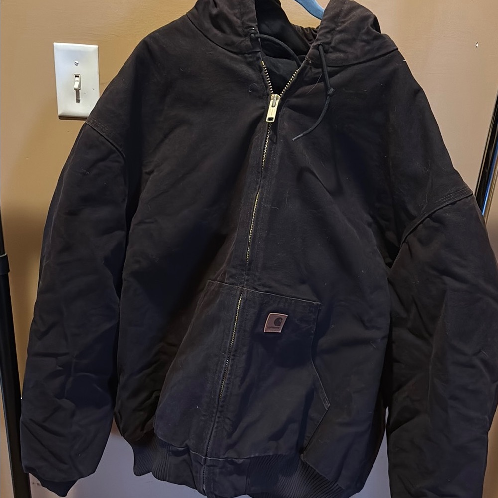 Carhartt Brown Performance Jacket Durable Weather… - image 1